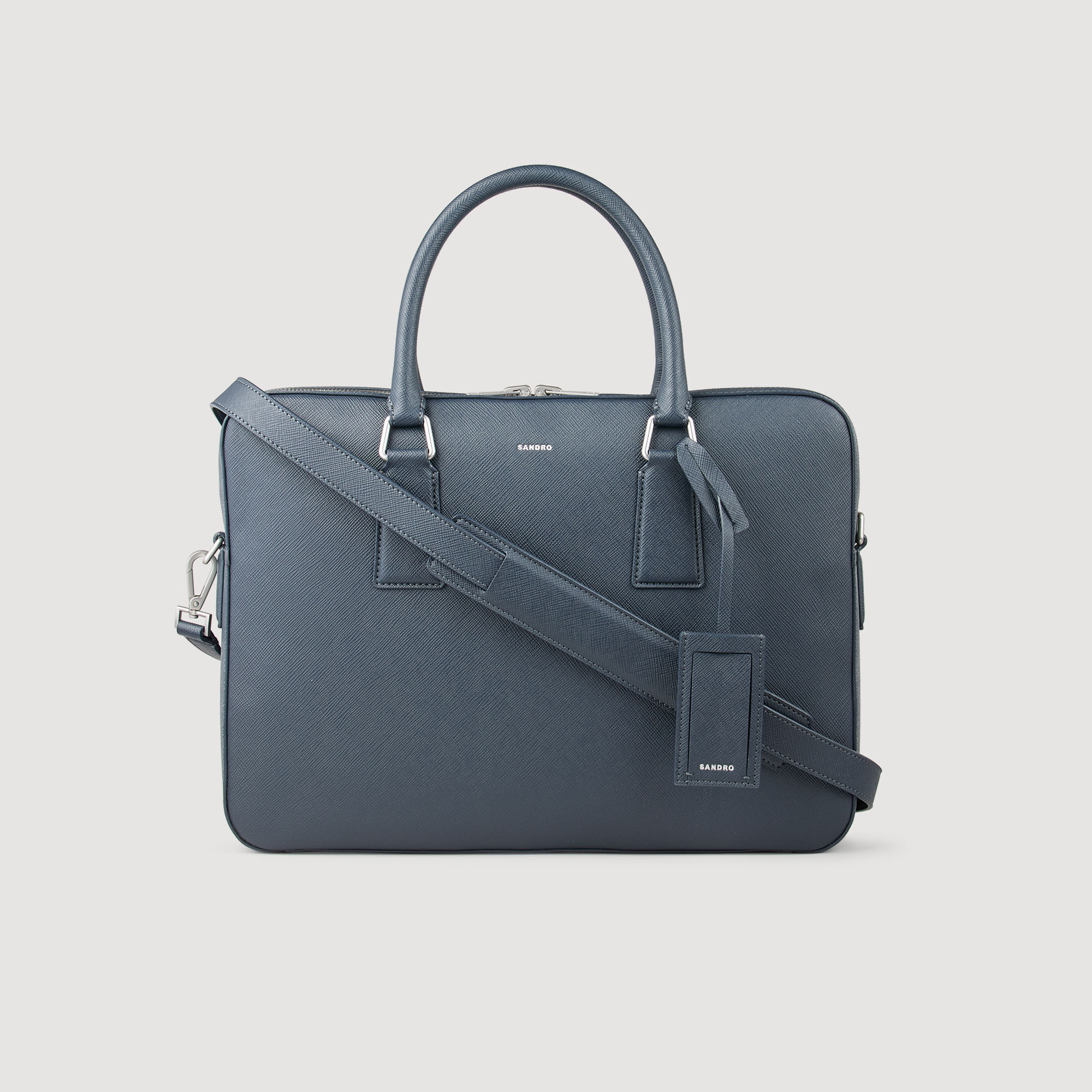 Reconstituted leather briefcase