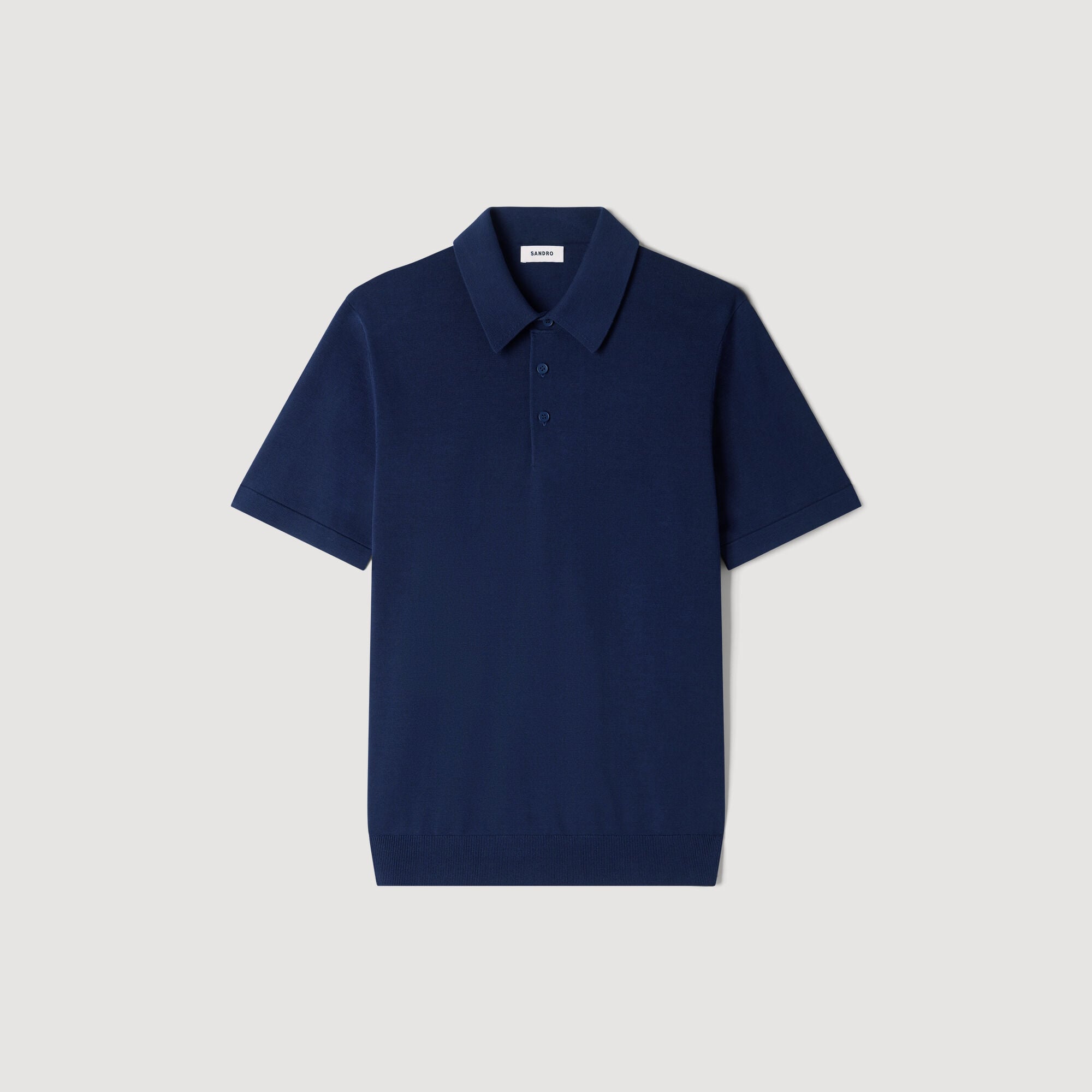 Polo en coton et soie