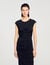 Langes drapiertes Kleid