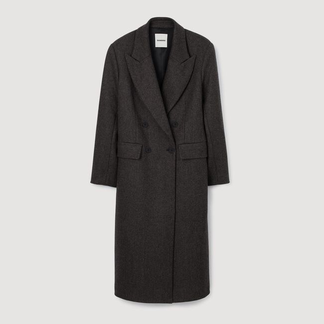 Manteau cintré double boutonnage