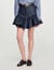 Short denim ruffled skirt