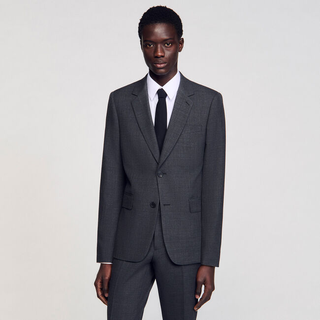 Veste de costume en laine - Homme | Sandro