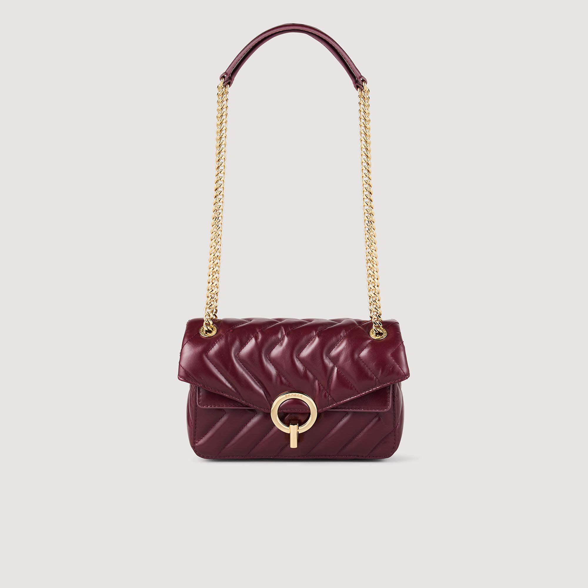 Yza small plain leather bag
