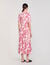 Langes Hemdkleid mit Blumenprint