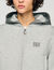 Hooded sweatshirt jacket