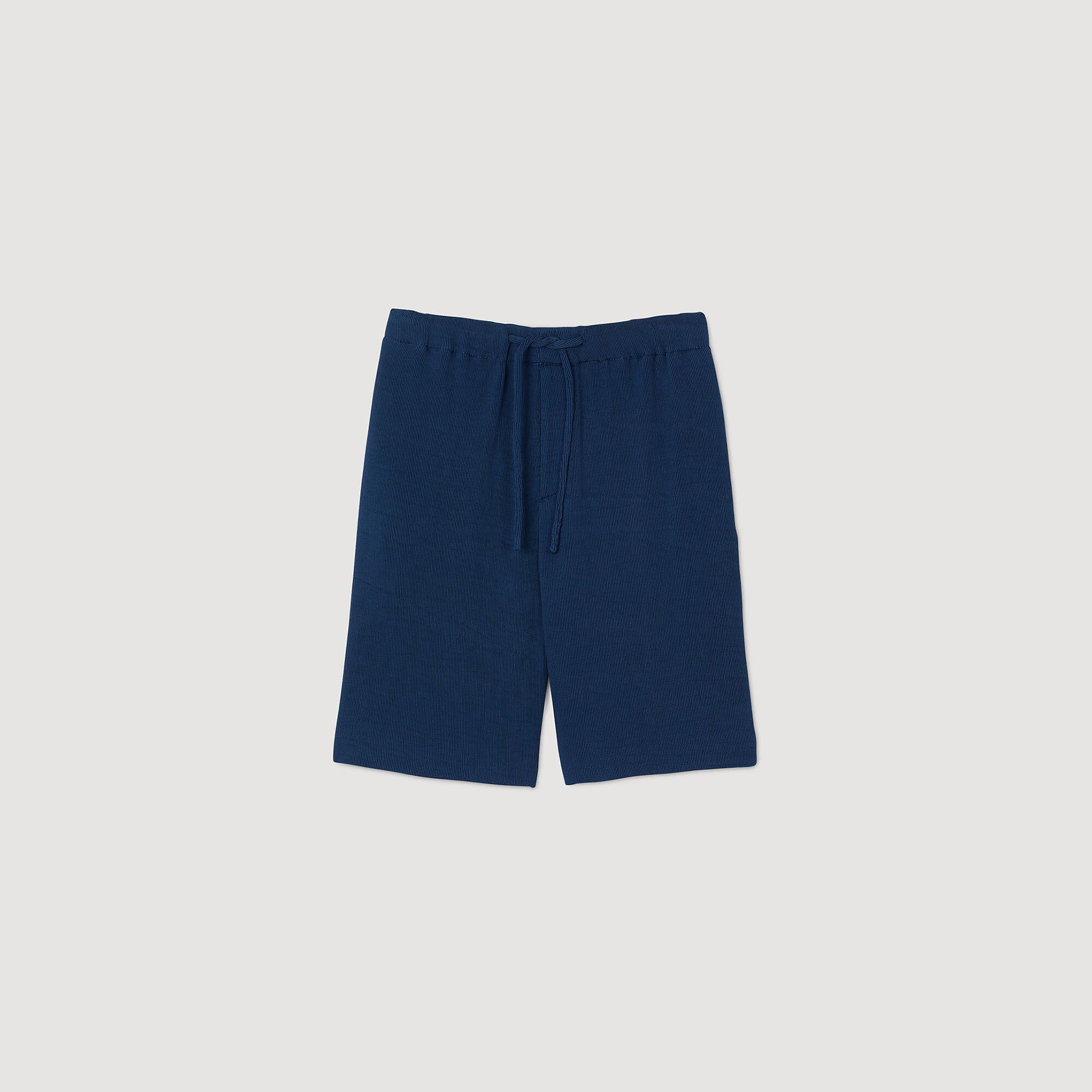 Plissierte Bermudashorts
