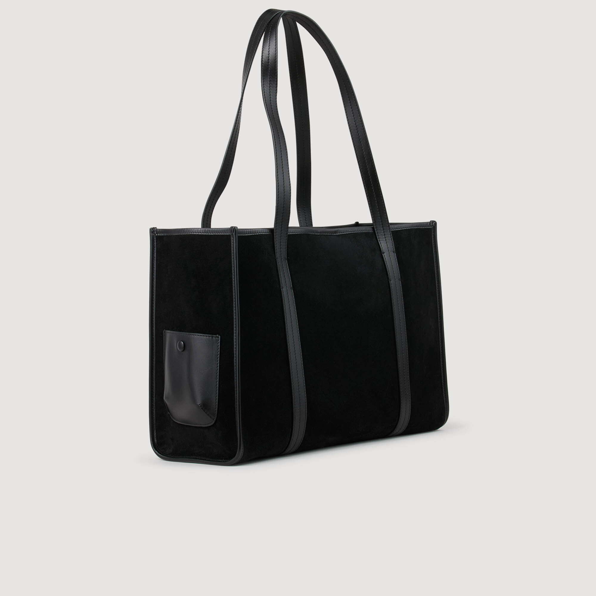 Sac cabas en suède