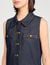 Robe courte en denim