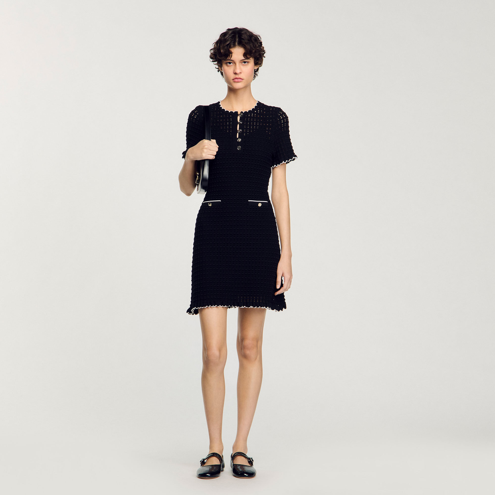 Kurzes Strickkleid