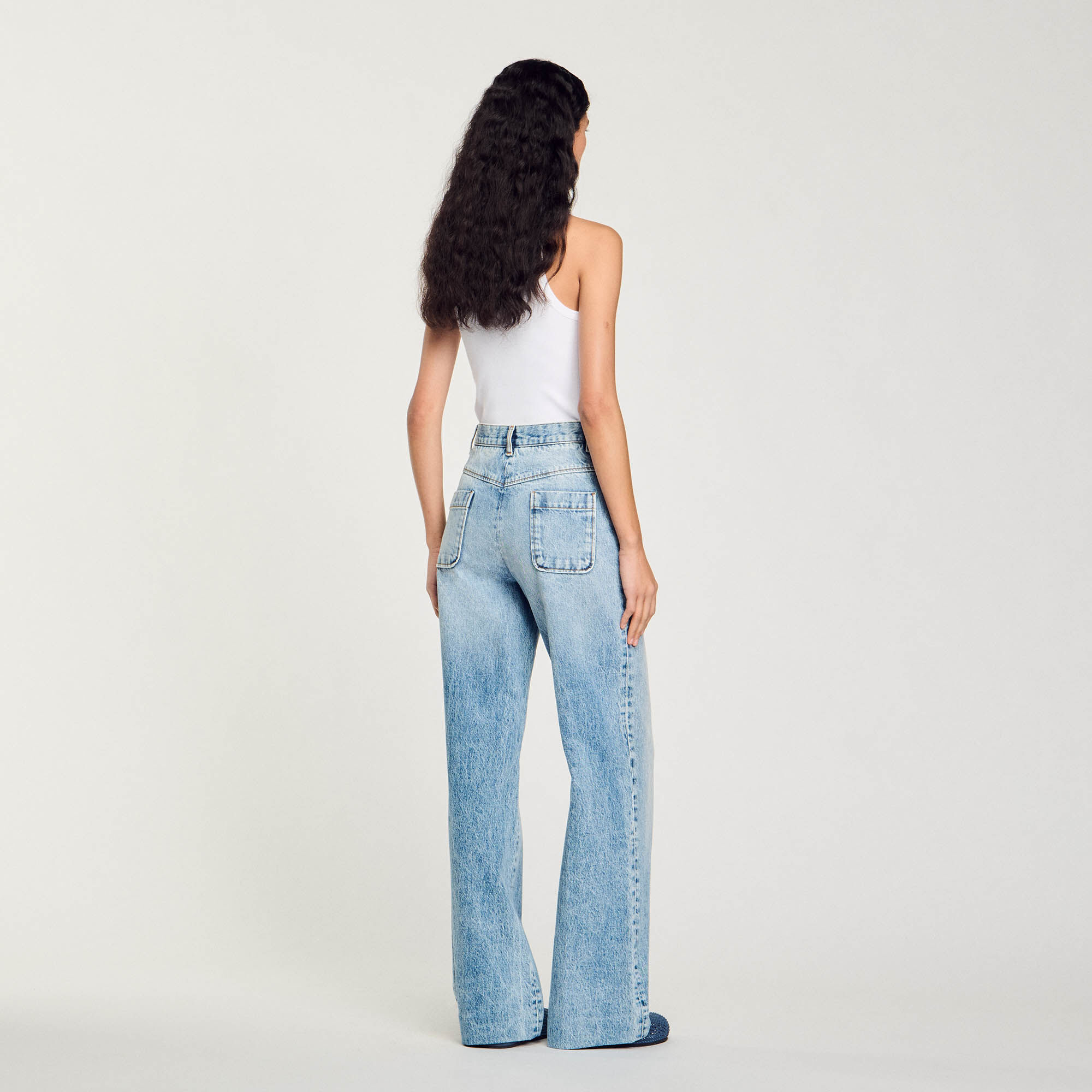 Jeans mit hohem Bund