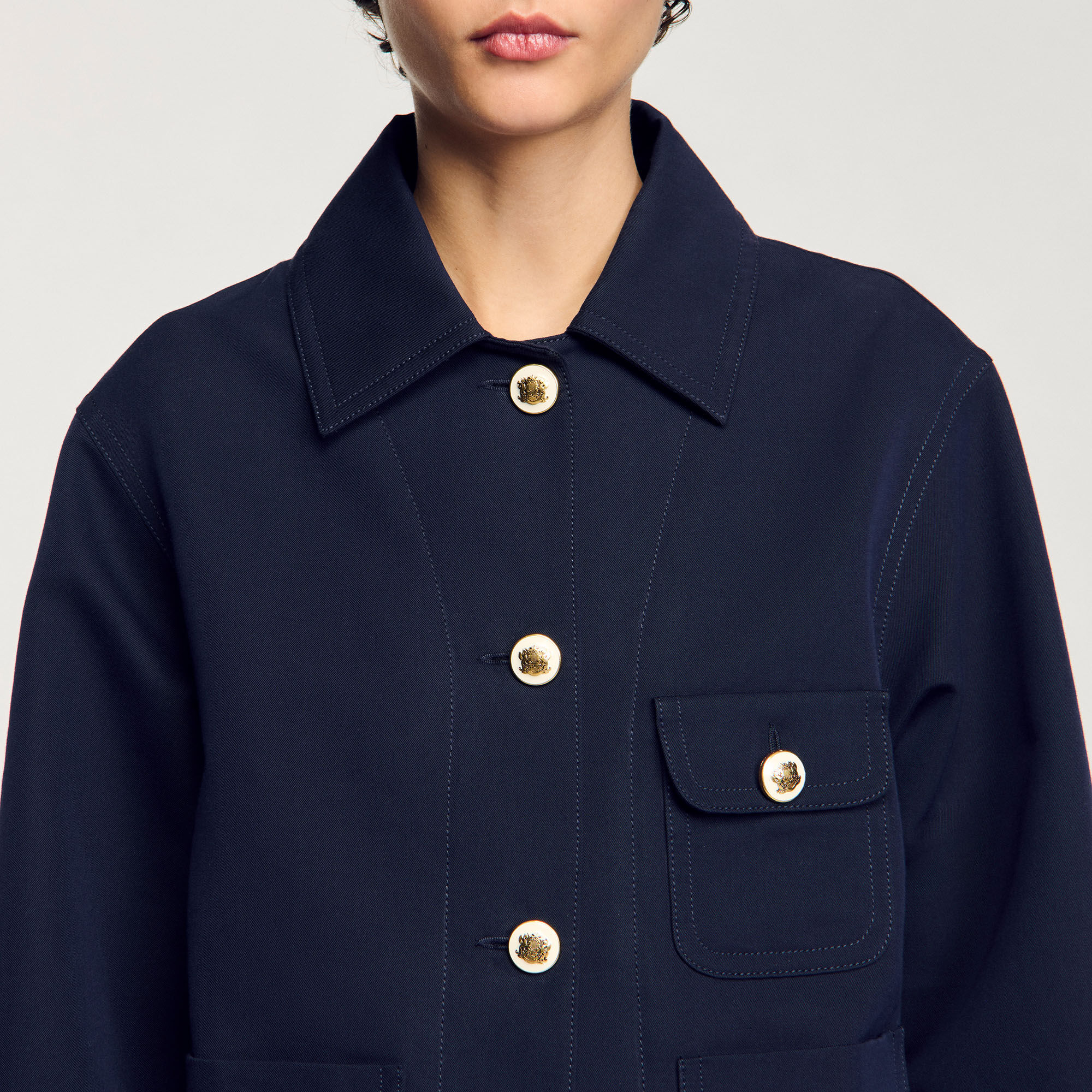 Blouson mit Offiziersknöpfen