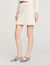 Short rib-knit skirt