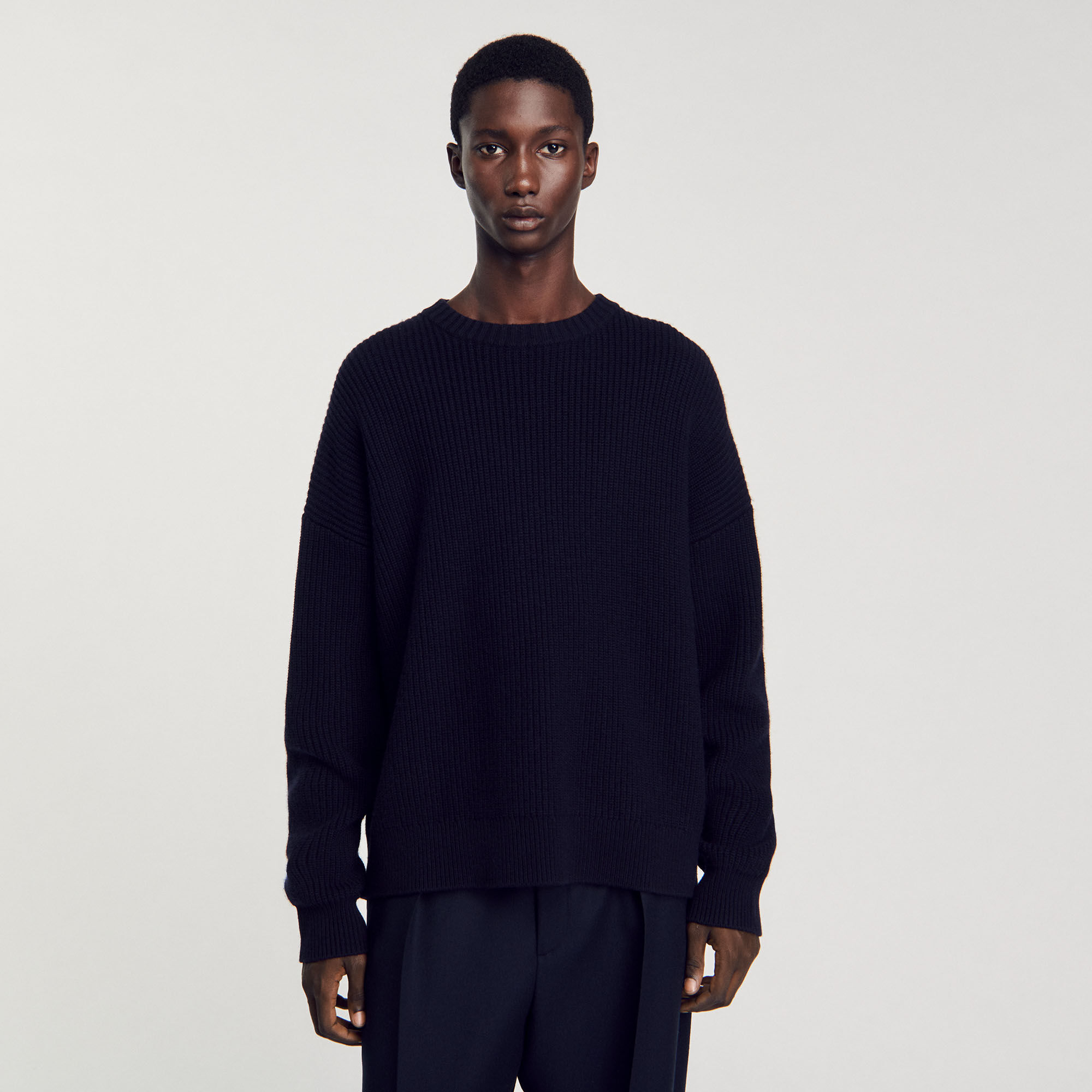 Pull côtelé en maille