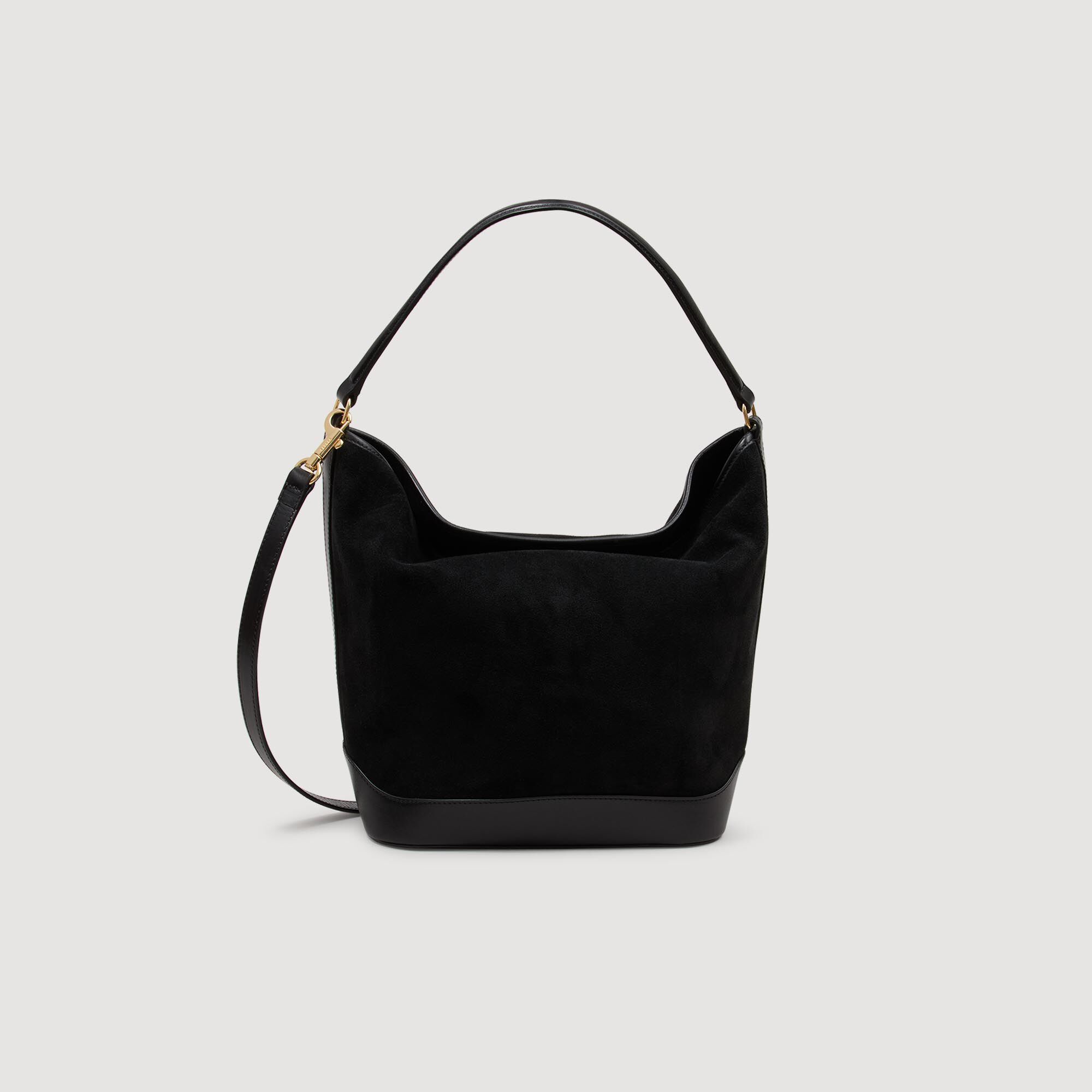 Shopper-Tasche aus Veloursleder