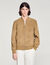 Spaltlederjacke mit Rei&szlig;verschluss