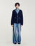 Cardigan à détails denim 