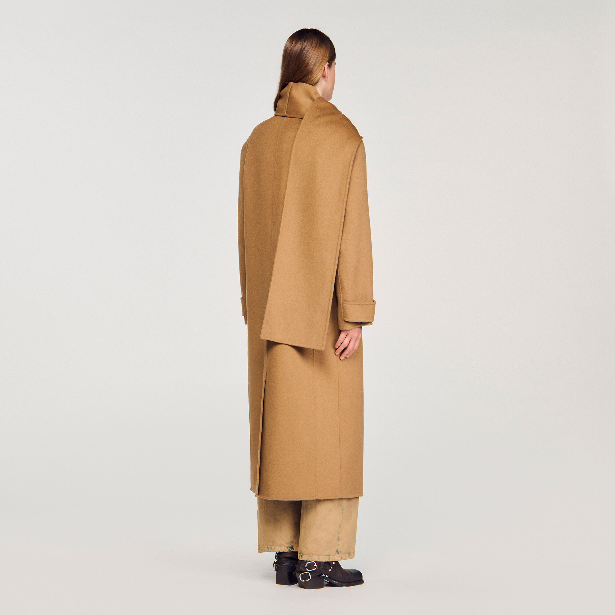 Oversize-Wollmantel