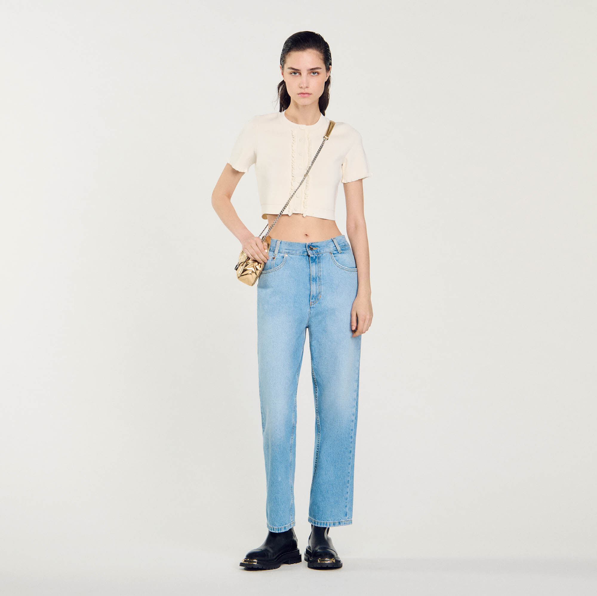 Straight-leg jeans for women | Sandro Paris