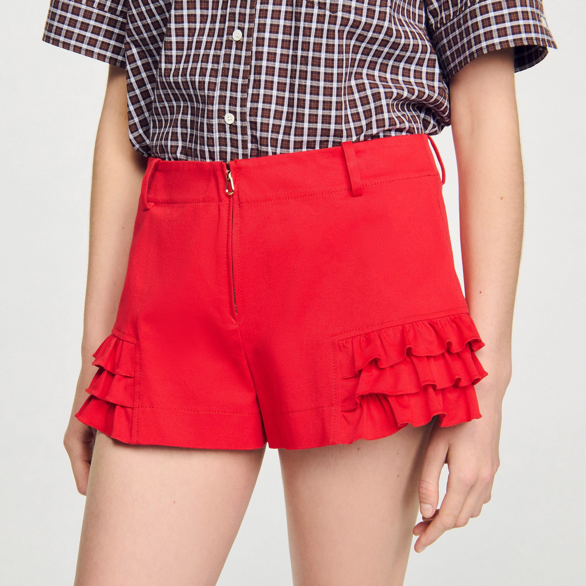 Ruffled shorts