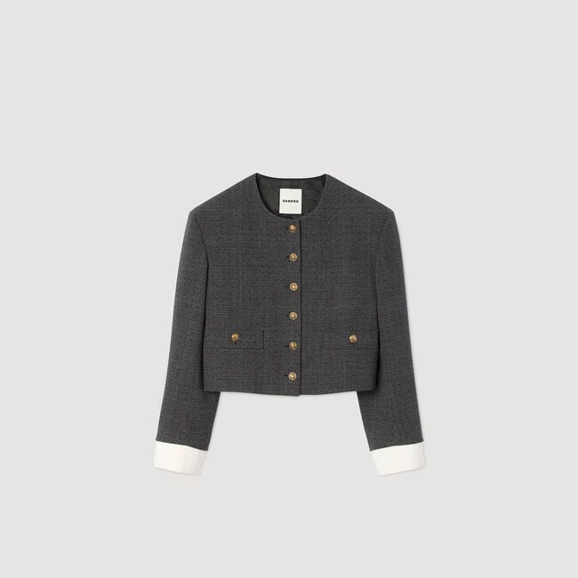 Taillierter Blazer mit Strass