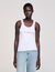 Vest top with rhinestones
