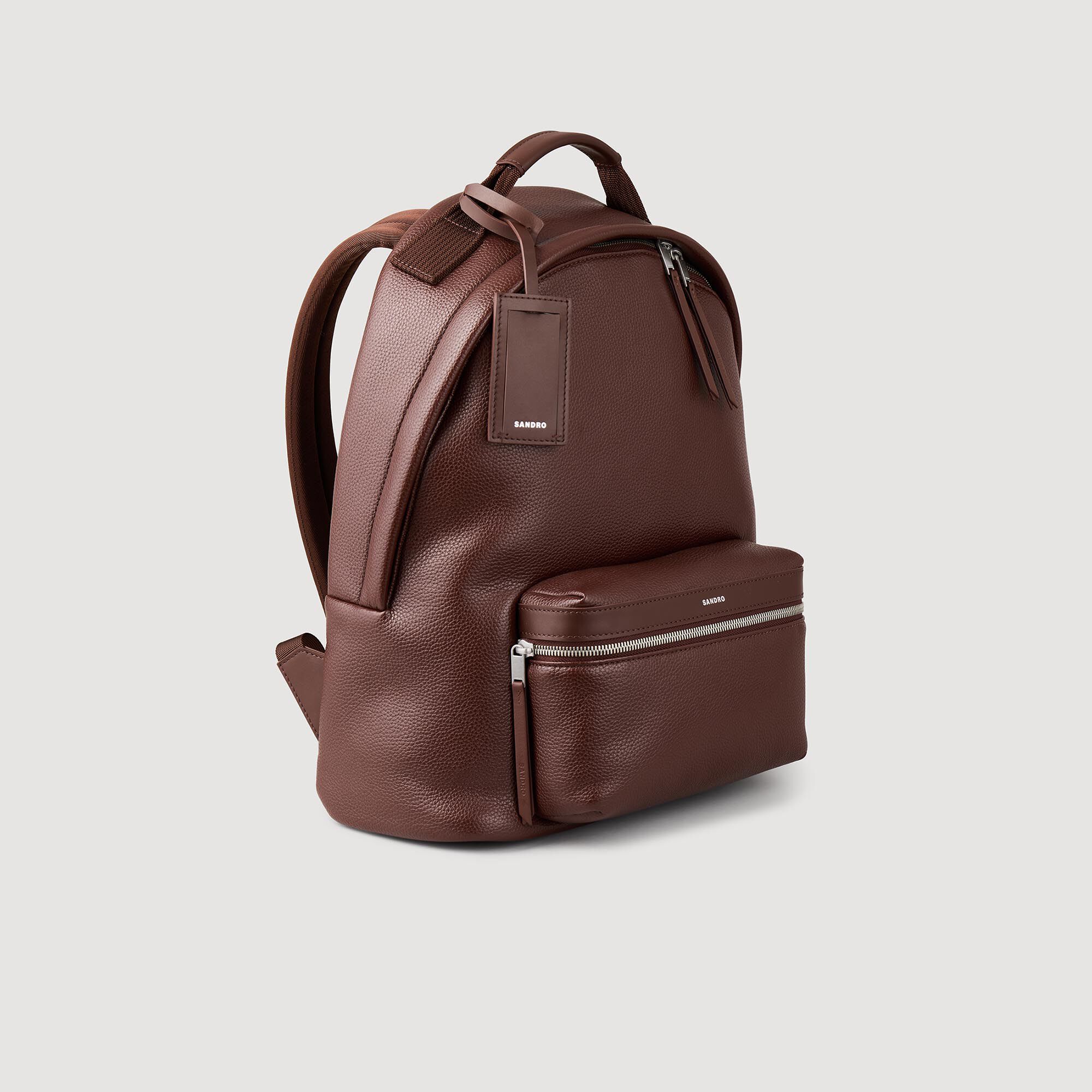 Coated canvas backpack