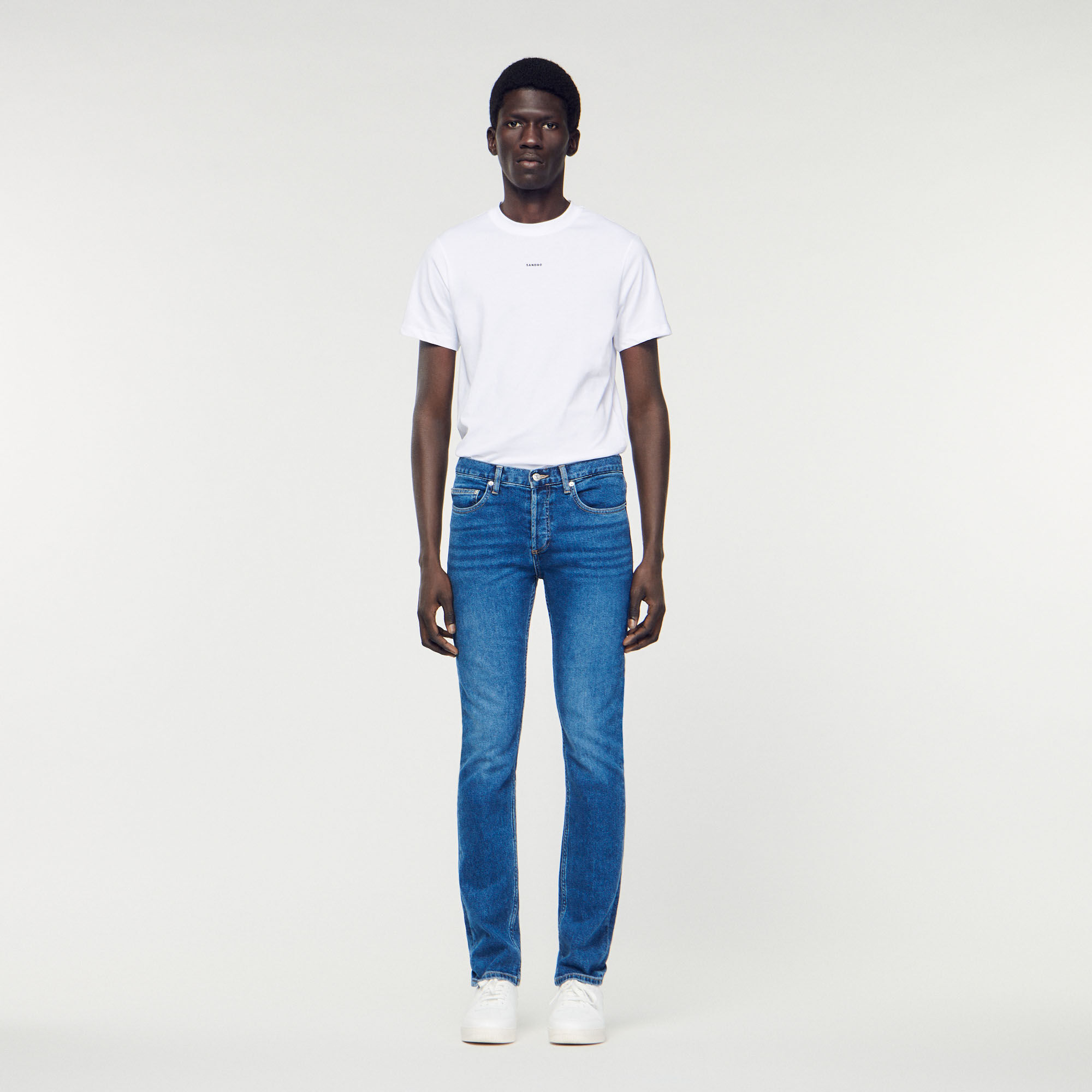 Slim Jeans mit Waterless-Waschverfahren