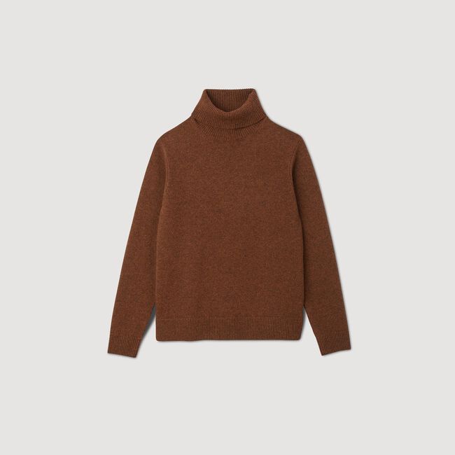 Wool and cashmere turtleneck jumper