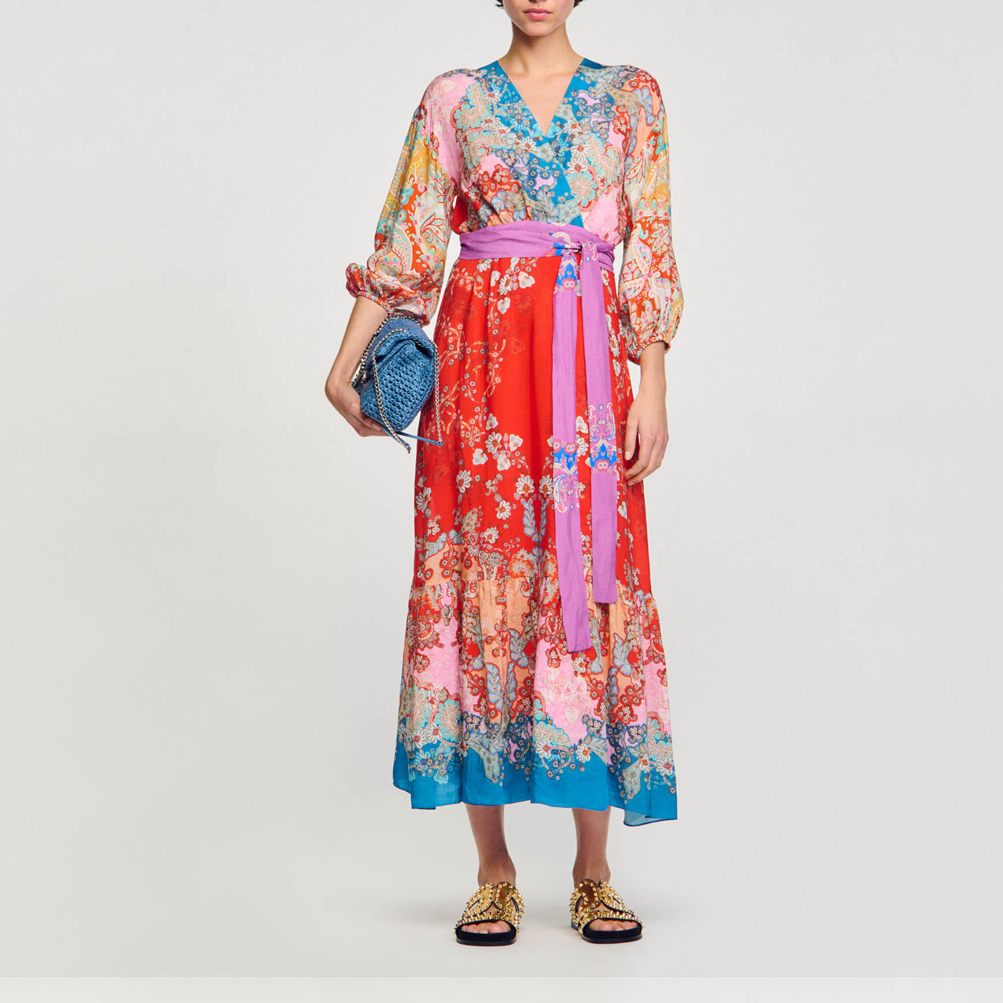 Robes imprime fleurs pour femme Sandro Paris
