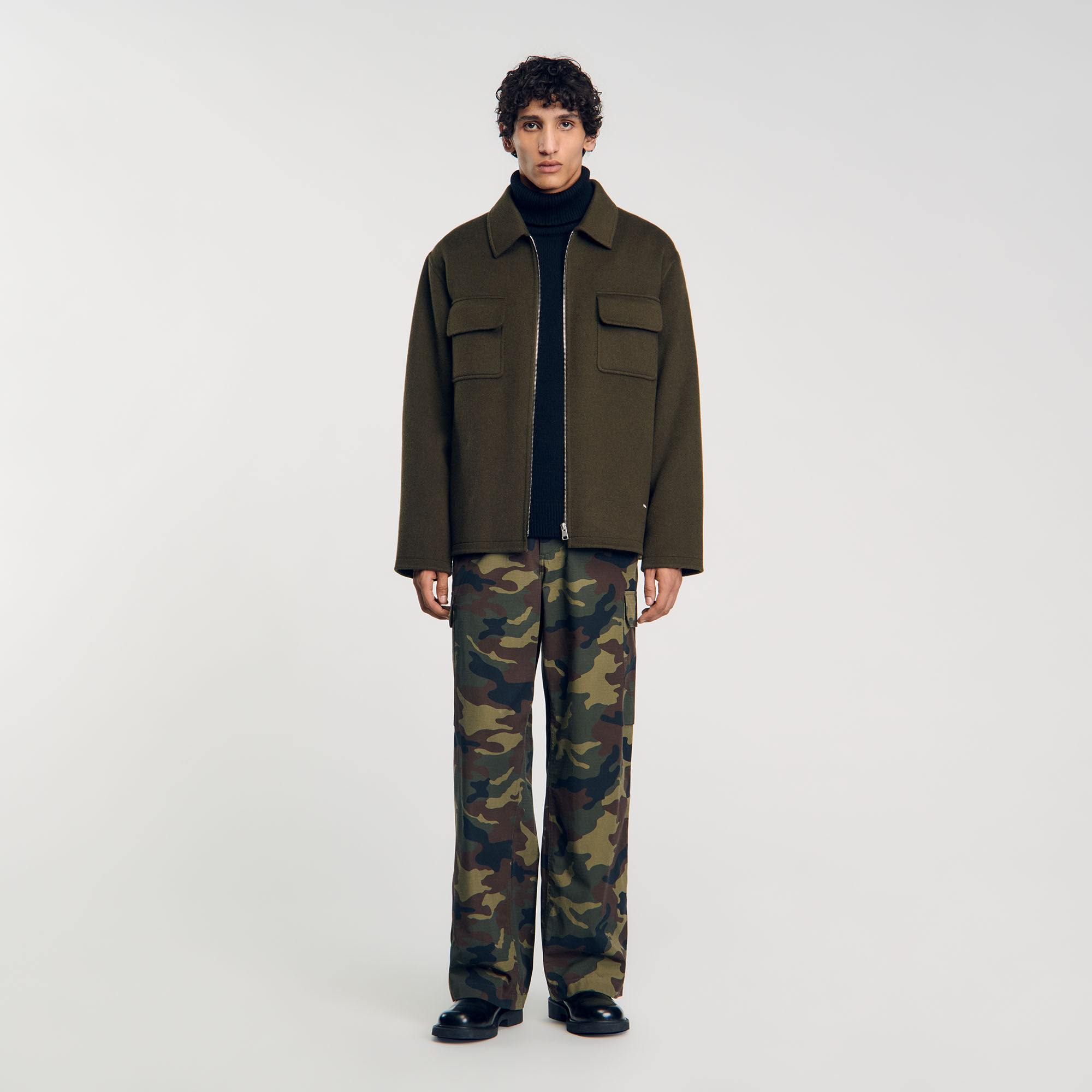 Zipped overshirt