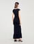 Langes drapiertes Kleid