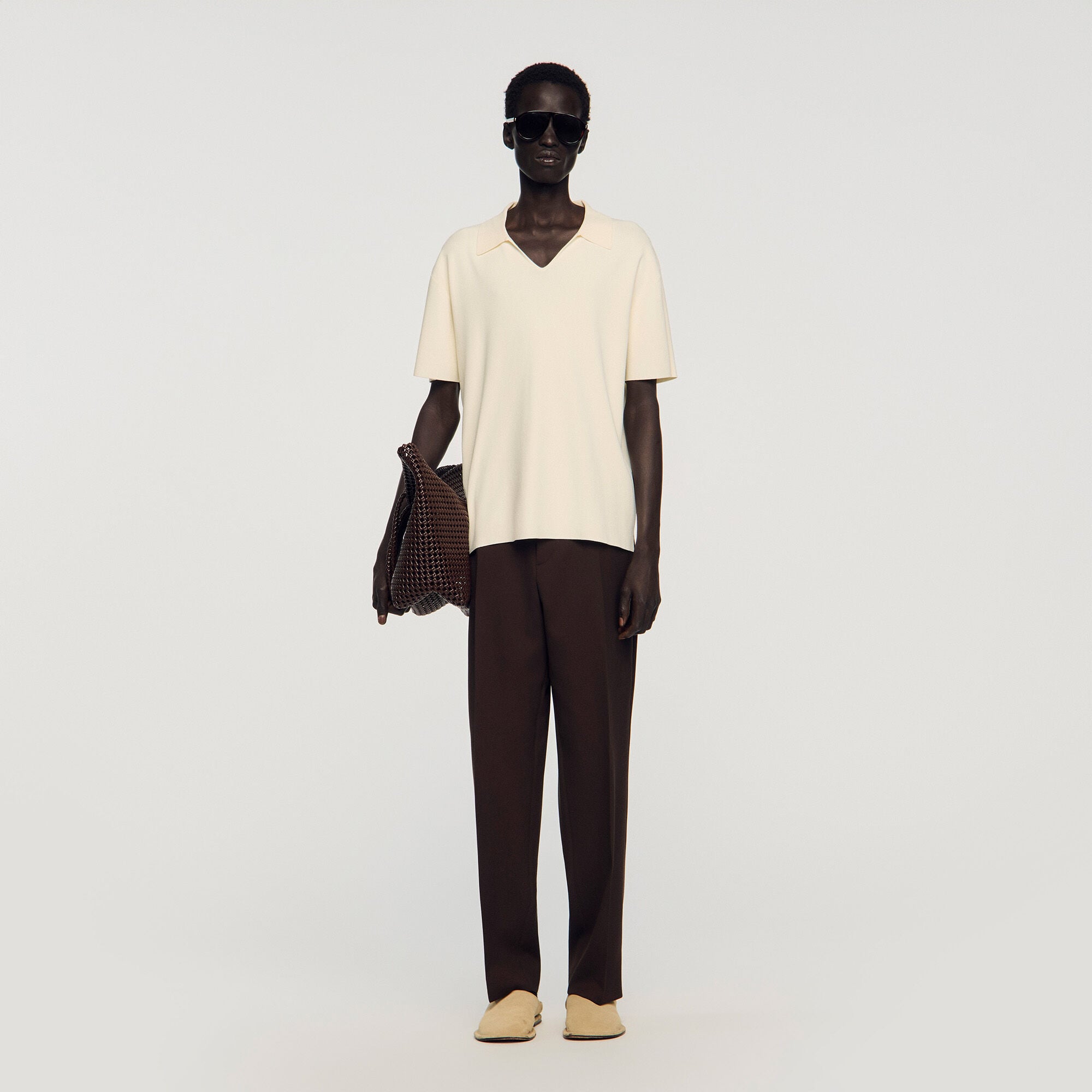Poloshirt aus Stretch-Strick