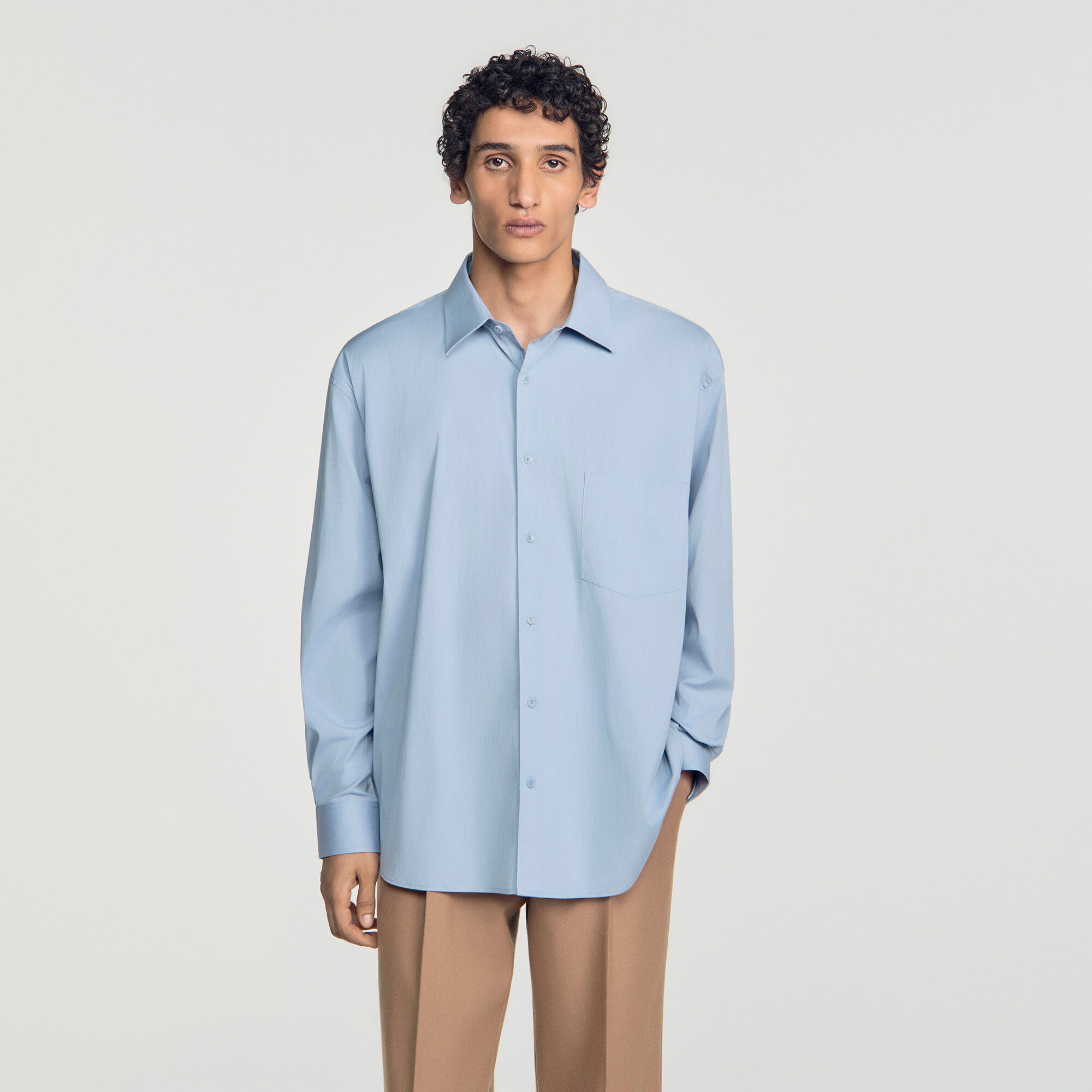 Oversized cotton shirt - Mixte | Sandro
