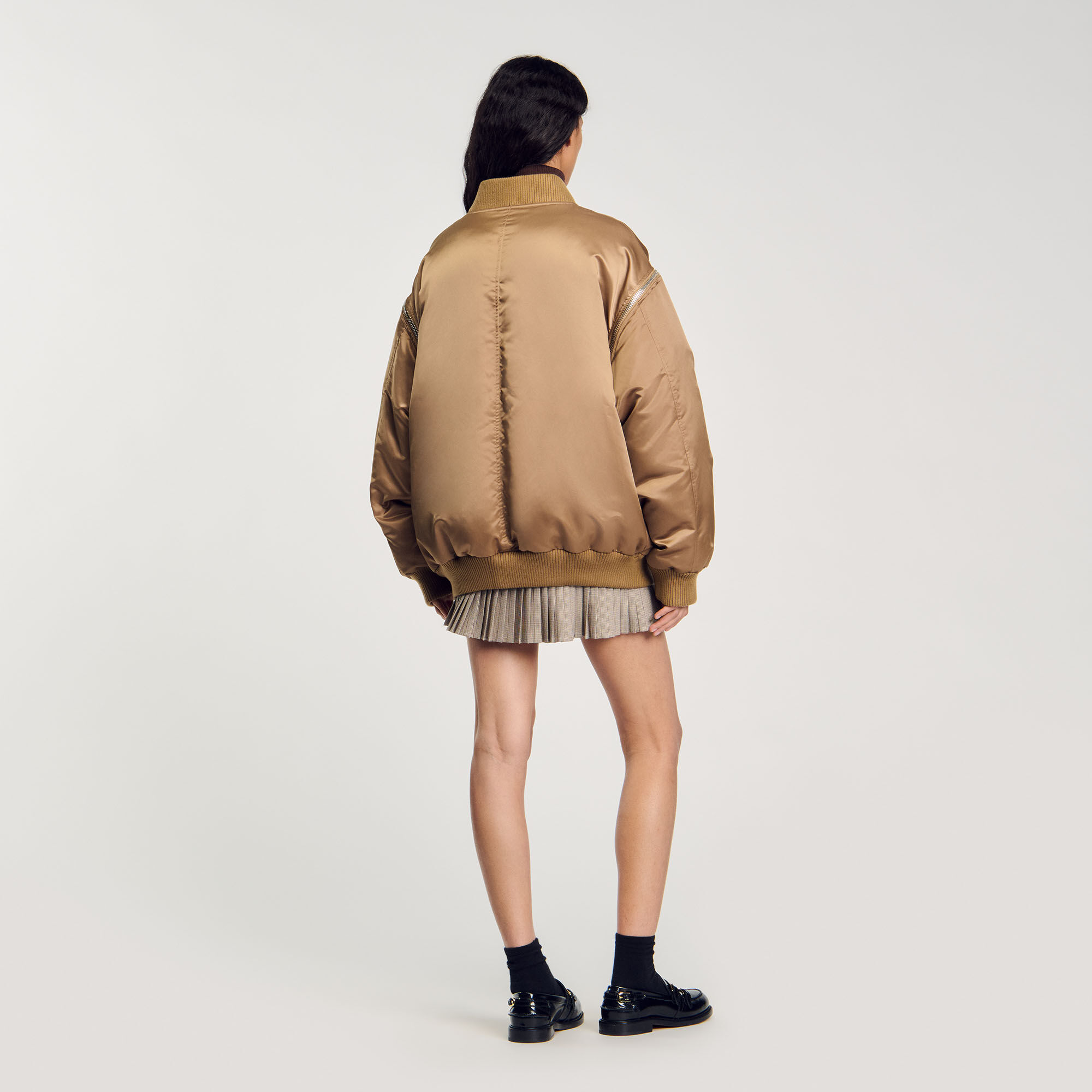 Blouson bomber satiné 