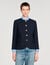 Jacke mit Rundhalsausschnitt