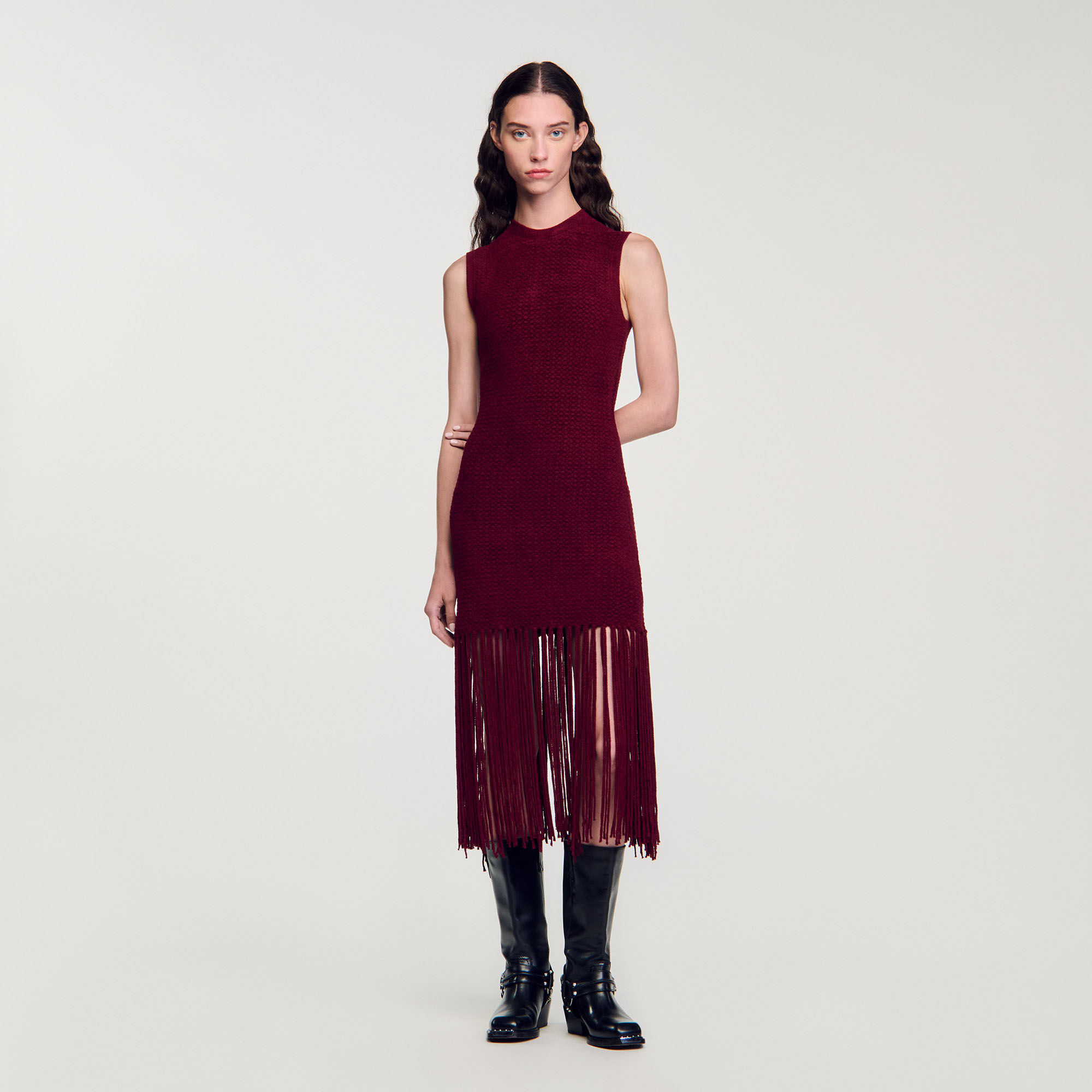 Robe sandro rouge best sale