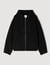 Blouson en laine à capuche zippé