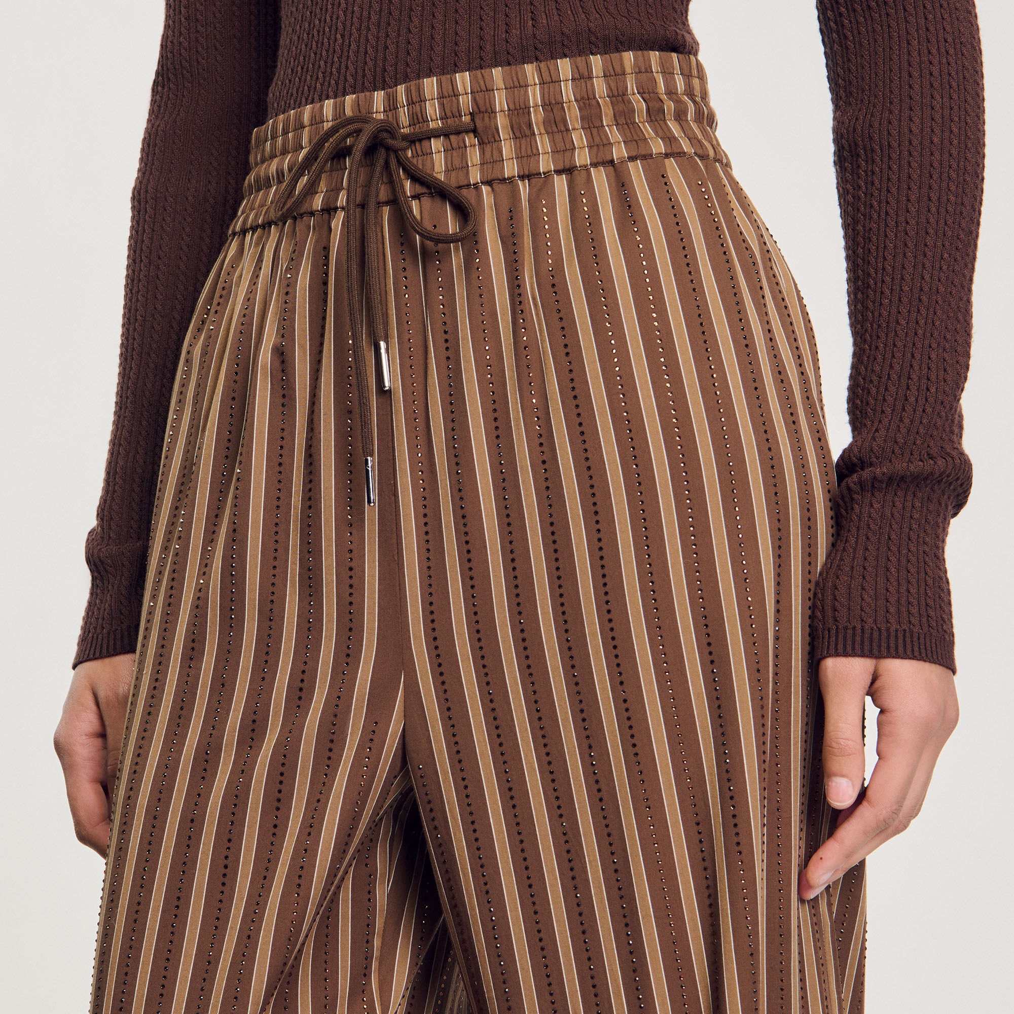 Striped trousers