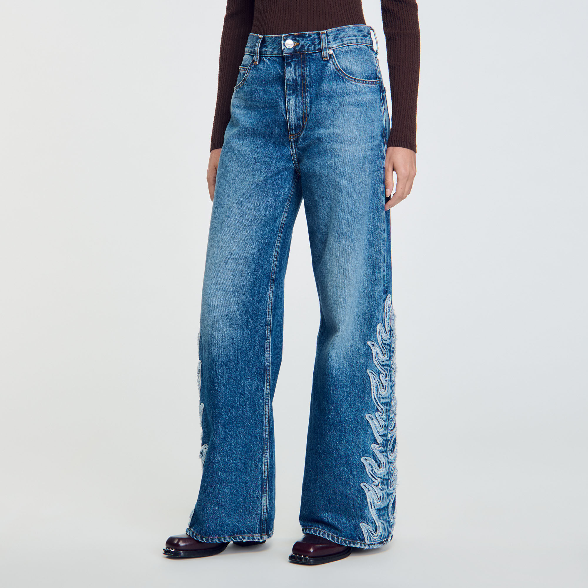 Flared Jeans Flammen