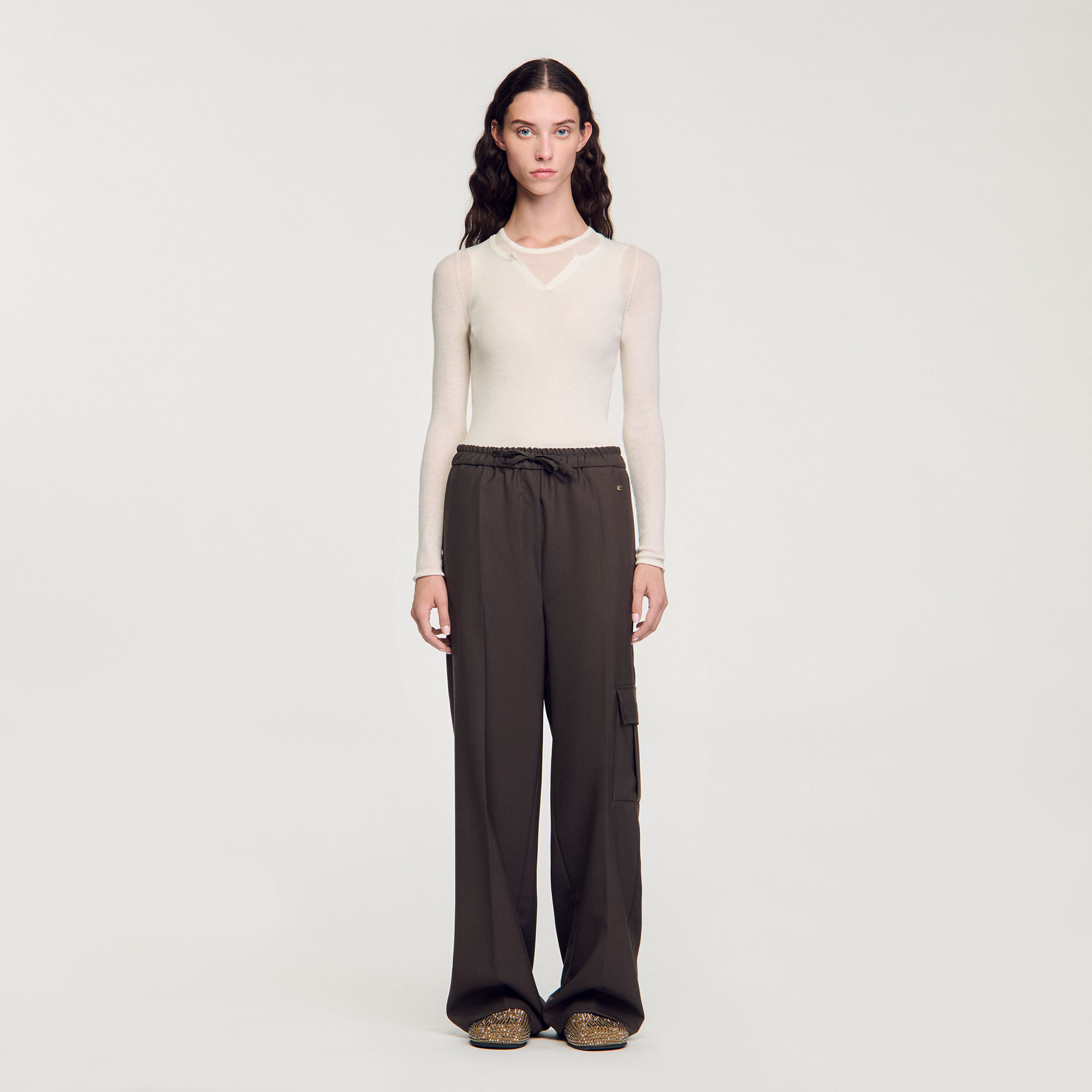 Elasticated waist trousers