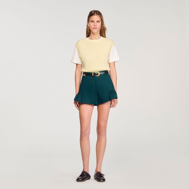 Pull 2 en 1 bicolore