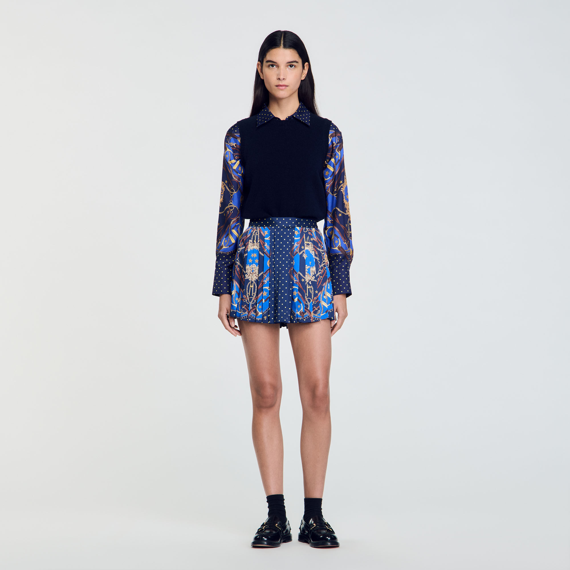 Patterned skort