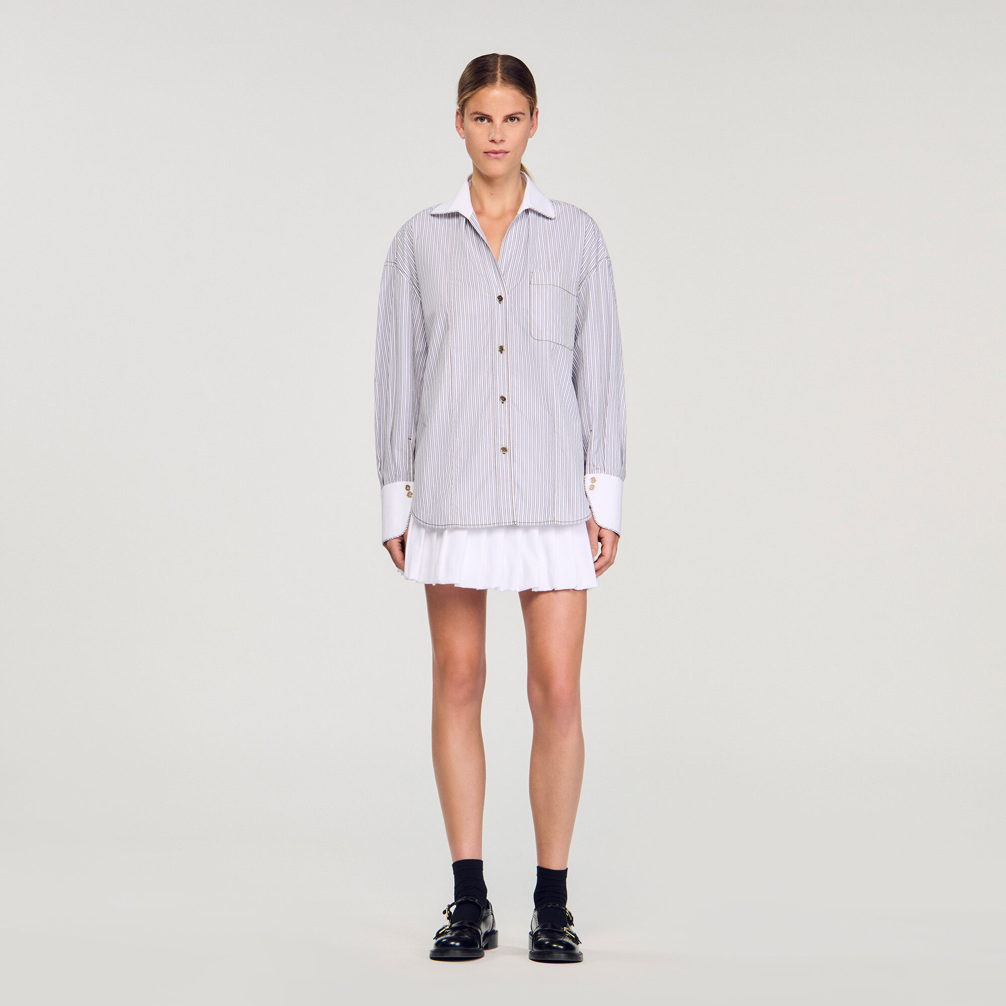 Gestreiftes Oversize-Hemd