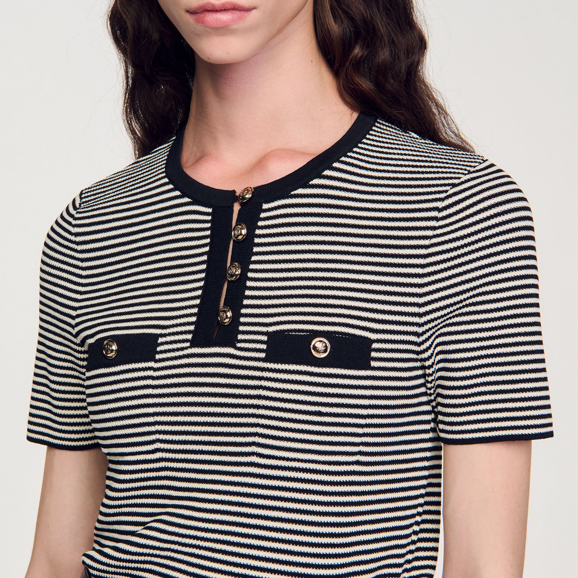 Gestreifter Pullover