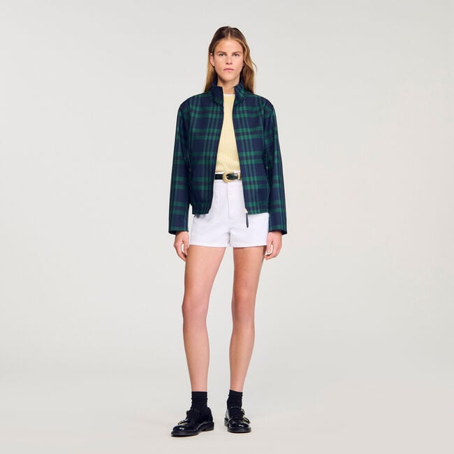 Karierte Jacke