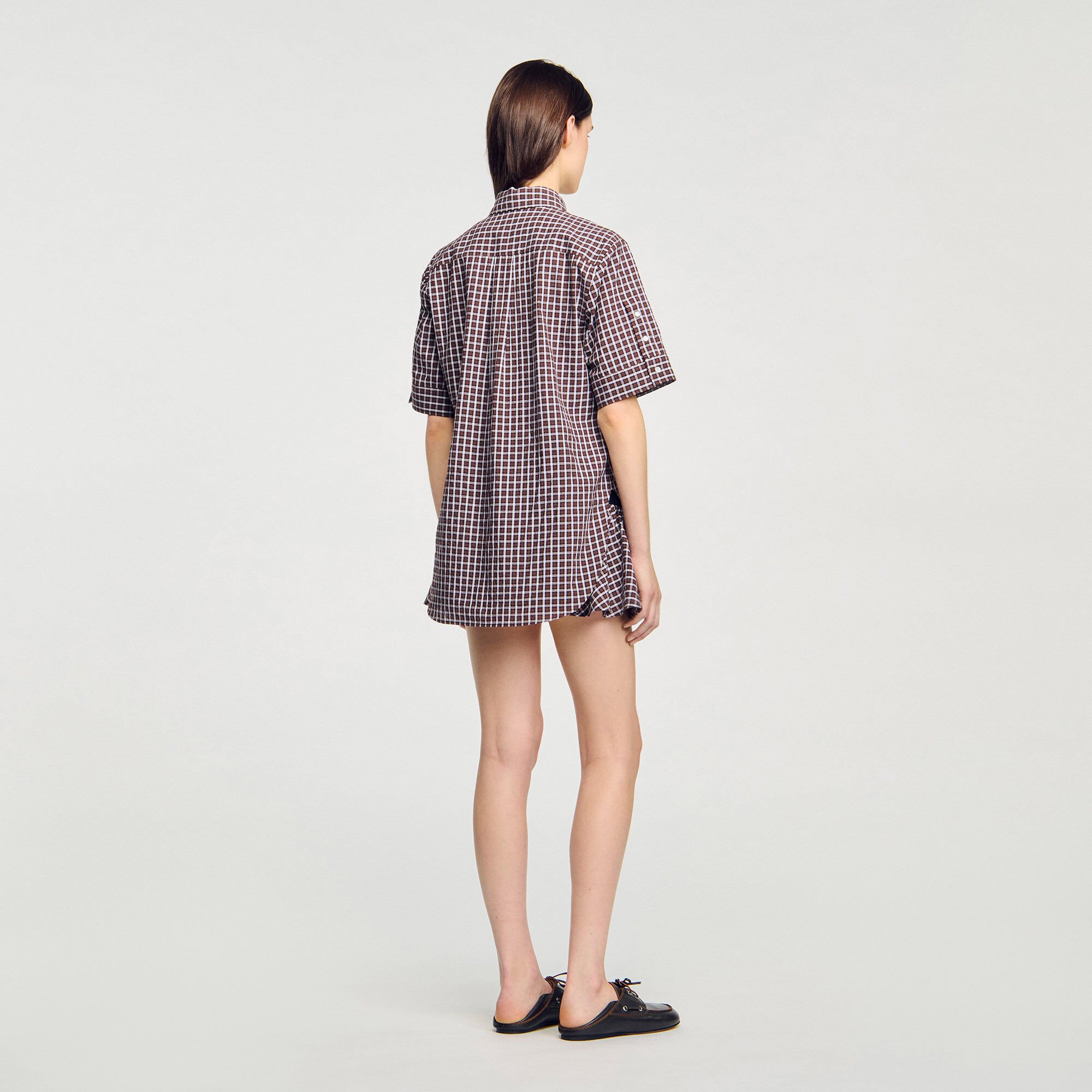 Chemise oversize à carreaux