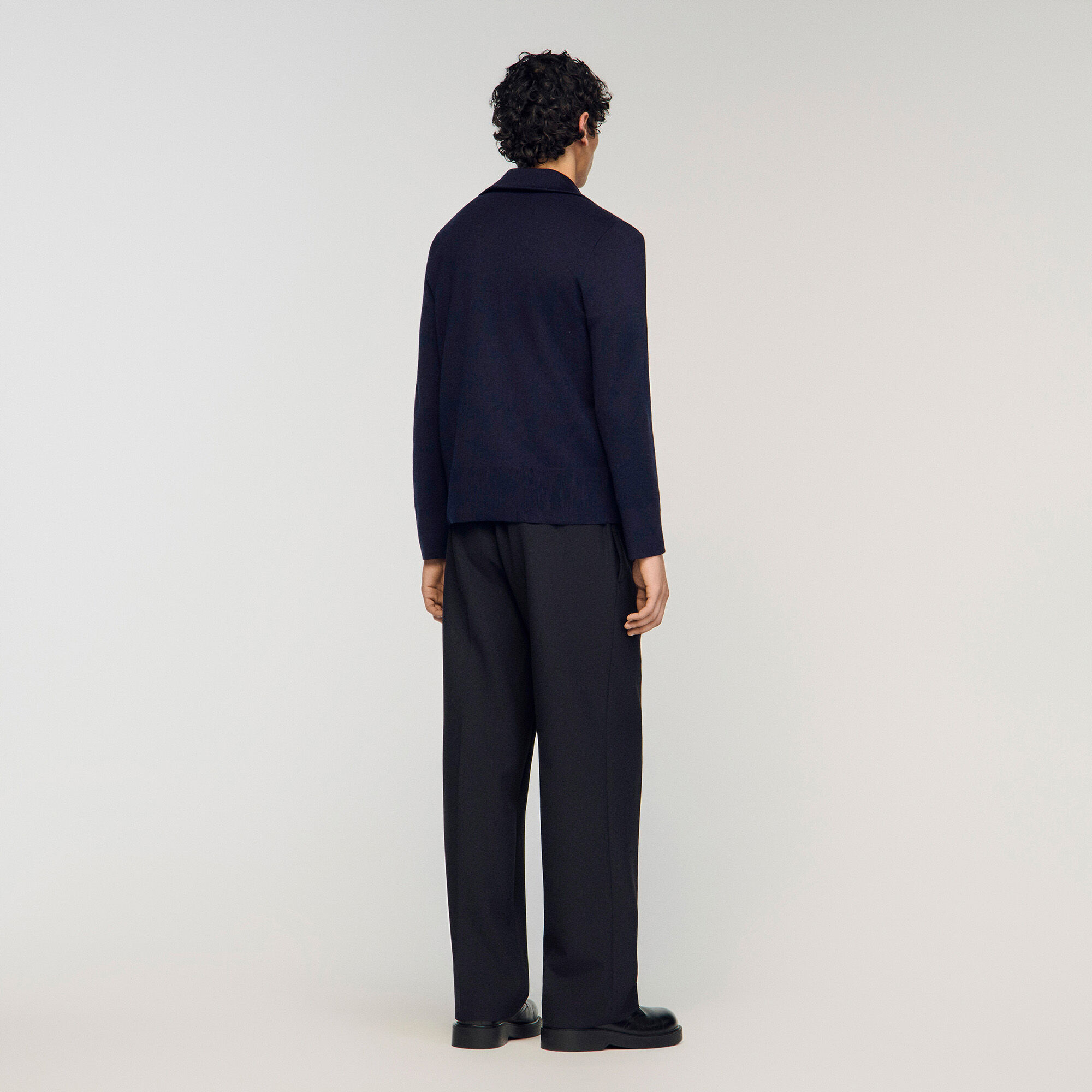 Wollcardigan mit Rei&szlig;verschluss