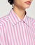 Chemise à rayures strassée