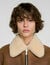 Blouson zipp&eacute; peau lain&eacute;e - Femme | Sandro