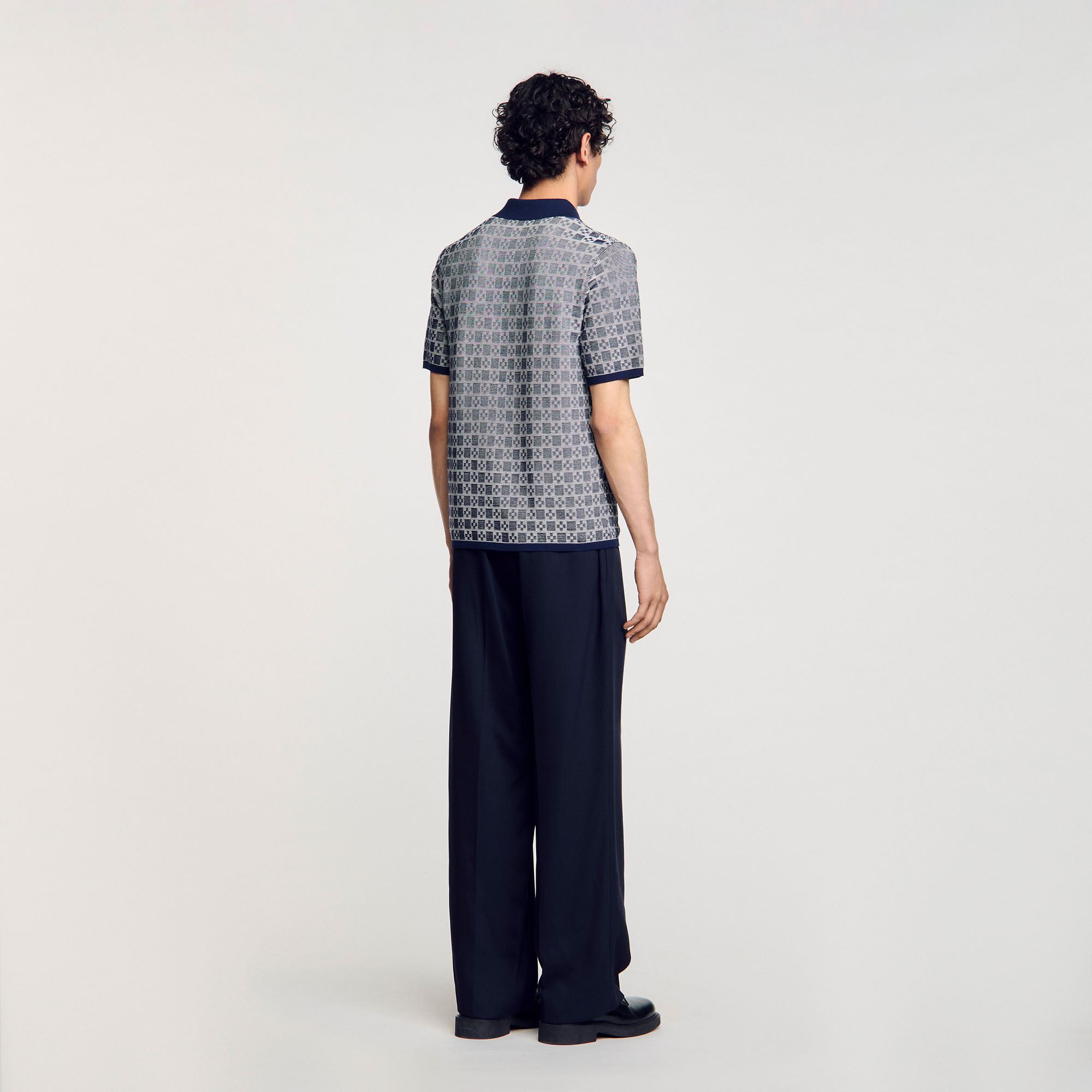 Poloshirt mit „Square Cross“-Muster